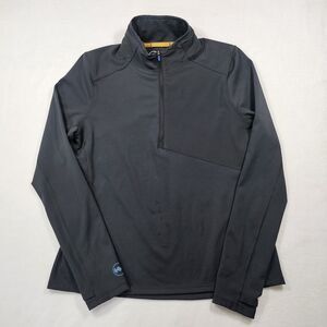 Janji Women's Devi 1/4 Zip Running hiking Pullover Black (Minor Flaw)- Small